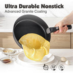 SENSARTE 17 Piece Pots and Pans Set, Detachable Handle Cookware