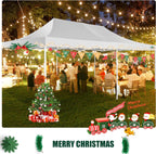 COBIZI 10x20 Heavy Duty Pop up Canopy Tent with 6 sidewalls Easy Up Commercial Outdoor Canopy Wedding Party Tents for Parties All Season Wind & Waterproof Gazebo with Roller Bag,Black(Frame Thickened)