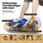 Shiatsu Foot Massager with Heat & Remote, Kneading & Rolling Feet/Leg/Calf/Arm/Ankle Electric Massage Machince