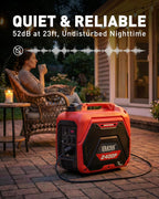 ERAYAK 2400W Portable Inverter Generator for Home Use  Super Quiet Small Generator for Camping Outdoor Emergency Power Backup  Gas Powered Engine  EPA  ECO Mode