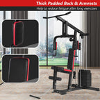 Multifunction Home Gym Station Indoor Strength Training Fitness Machine w/45 kg Weight Stack