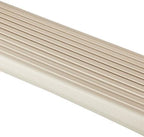 Confer Plastics 7200 Roll Guard 48" to 56" Adjustable A Frame Safety Ladder For Above Ground Outdoor Patio Swimming Pool Platform Ladder with Step Barrier, Warm Grey