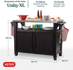 Keter Unity XL Portable Outdoor Table and Storage