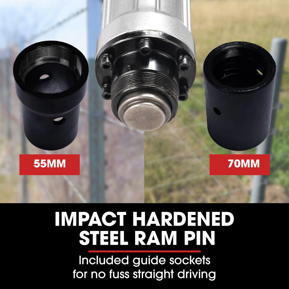 BAUMR-AG HP360e 2200W Electric Post Driver, with 2 Piling Socket Sleeves