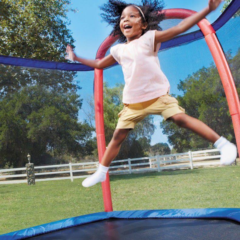 Little Tikes 7& Climb &n Slide Trampoline with Enclosure