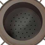 Sunnydaze 30-Inch Cosmic Smokeless Wood-Burning Fire Pit with Cover and Poker - Steel Outdoor Smokeless Fire Pit for the Backyard