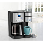Cuisinart Single Serve 12 Cup Coffee Maker, Offers 3 Sizes: 6 Ounces, 8 Ounces and 10 Ounces, Stainless Steel, SS 15P1: Home & Kitchen
