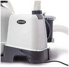 Intex 26651EG Krystal Clear 16 Inch 3,000 GPH Above Ground Pool Sand Filter Pump with Automatic Timer, GFCI, and 6 Function Control, Gray