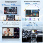 2026 Android 16 Tablet, 12 inch Tablet with Keyboard, 24GB+256GB+2TB Expand, Electronic Tablet PC with 2K Gemini AI, 8000mAh, Octa-Core, GMS, GPS, 2 in 1 Large Tablets with Case, Mouse, Stylus(Silver)