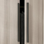 Modern Freestanding Solid Wood Wardrobe Closet With Storage Shelves