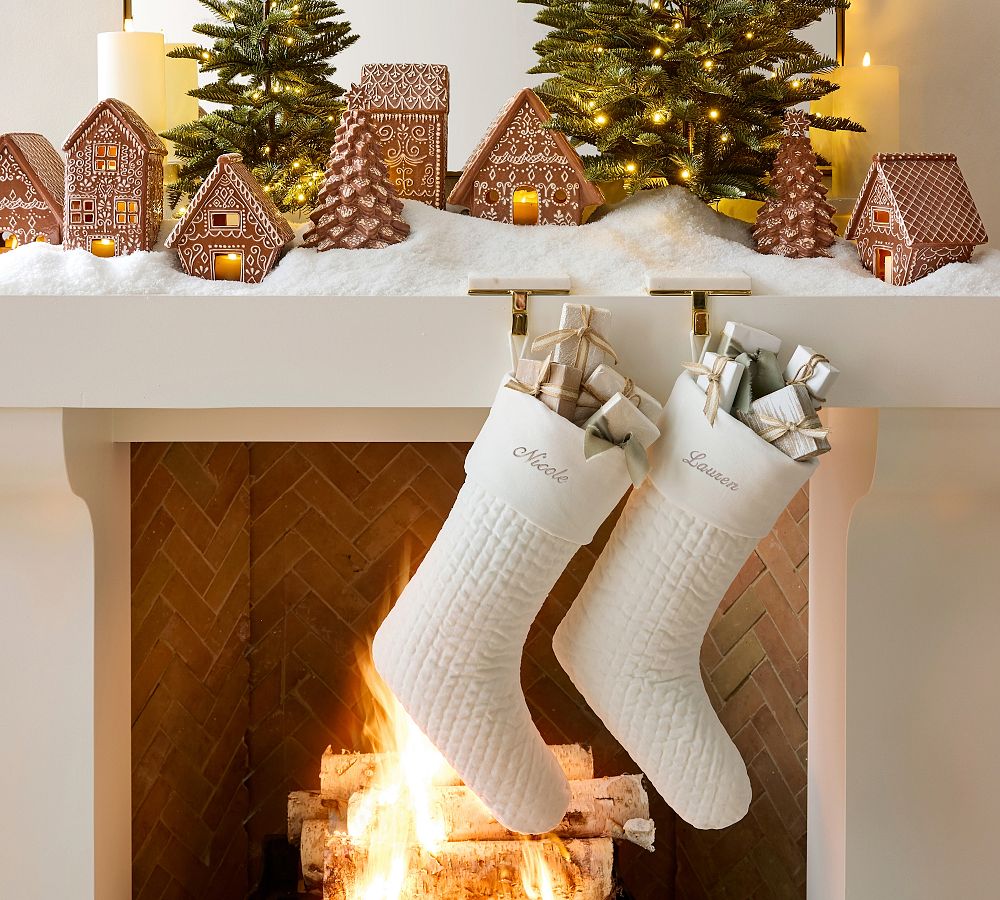 Handcrafted Gingerbread Village Houses