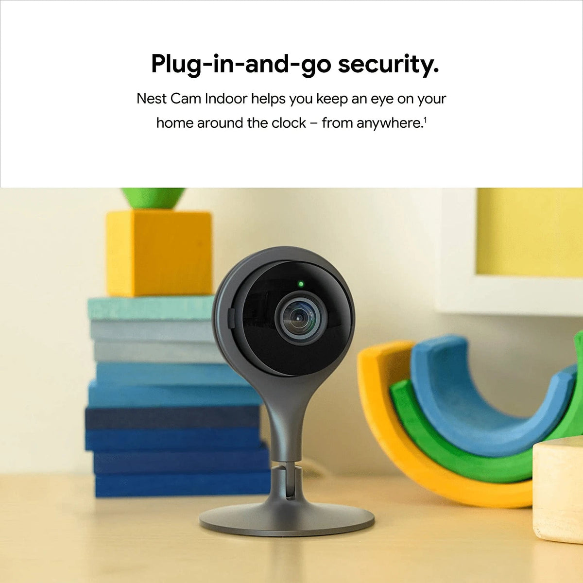 Google Nest Cam Indoor Wired Indoor Camera, For Home Security