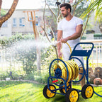 Garden Hose Reel Cart Holds 330 FT of 3/4" or 5/8�?& 400 FT of 1/2" Hose, Heavy Duty Yard Water Planting Cart