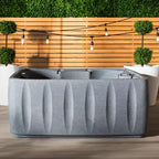 AquaRest Spas 6-Person Plug-and-Play Hot Tub – 29-Jet Square Design with Ozonator