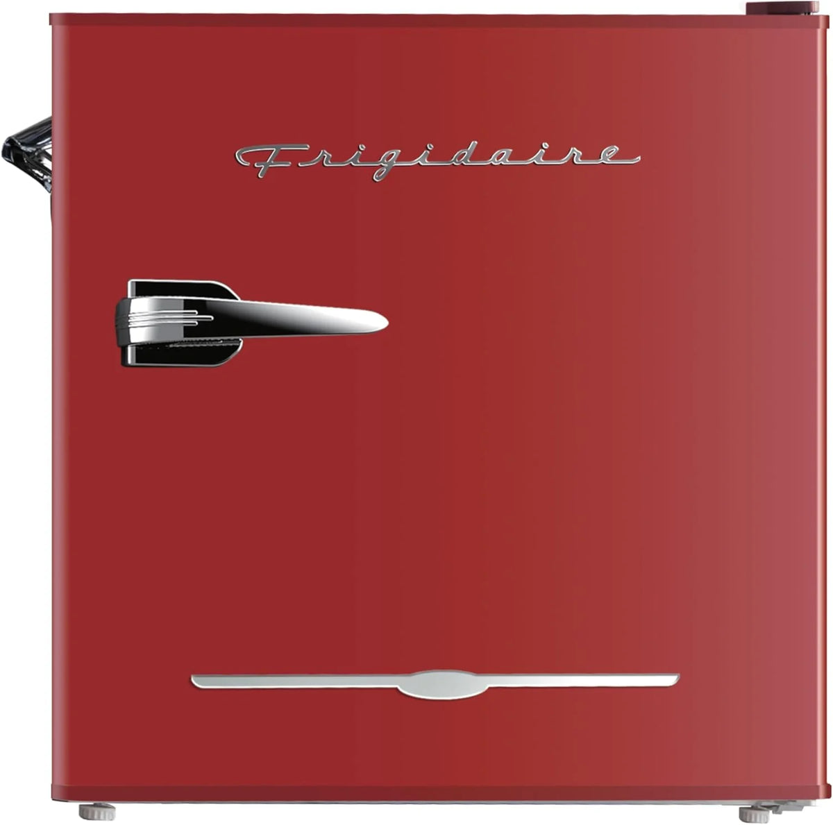 Frigidaire EFR176 Retro Compact Fridge with Chiller Mini Refrigerator with Built-in Bottle Opener for Office, Bedroom, Dorm Room or Cabin, 1.6 cu ft 16" D x 18" W x 18.5" H, Moonlight