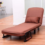 26.5" Convertible Sofa Bed Folding Arm Chair Sleeper Leisure Recliner Lounge Couch
