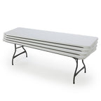 Lifetime 4-Pack Commercial Stacking 8 ft Folding Table ?C White (80344)