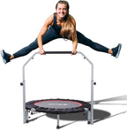BCAN 40/48" Foldable Mini Trampoline，Workout Max Load 330lbs/440lbs