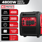 5000 Watt Portable Inverter Generator with Electric Start  30 Amp for Home Use and Emergency Backup  CO Protect  Super Quiet