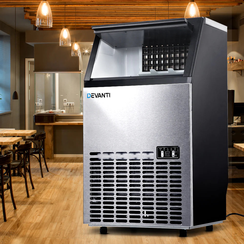 60kg Ice Maker Machine, Adjustable Thickness - Devanti