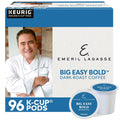 Emeril Big Easy Bold Dark Roast Coffee Pods, 96 Count, Single-Serve Keurig K-Cup, Recyclable