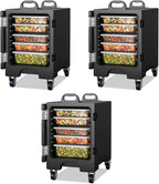 Insulated Food Pan Carrier for 5 Full-size Pans