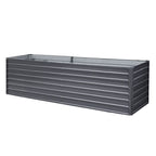 Galvanized Raised Garden Bed - 320x80x77cm Planter Box Greenfingers