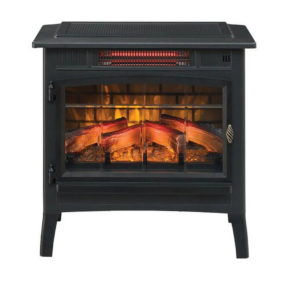 Duraflame 3D 24 W x 23.4 H x 12.9 D 34.1lb Infrared Electric Fireplace Stove - Cream