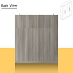 Modern Freestanding Solid Wood Wardrobe Closet With Storage Shelves