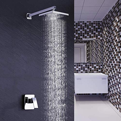 KES Black Shower Faucet Shower Valve Rain Shower
