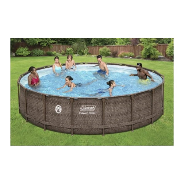 Coleman 18 x 48 Power Steel Frame Above-Ground Swimming Pool Set