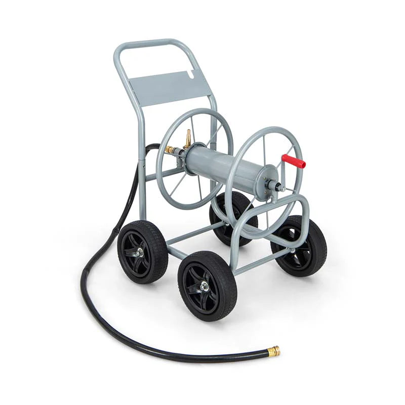 Garden Hose Reel Cart Holds 330 FT of 3/4" or 5/8�?& 400 FT of 1/2" Hose, Heavy Duty Yard Water Planting Cart