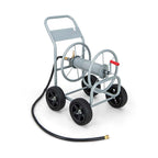 Garden Hose Reel Cart Holds 330 FT of 3/4" or 5/8�?& 400 FT of 1/2" Hose, Heavy Duty Yard Water Planting Cart