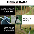 BAUMR-AG HP360e 2200W Electric Post Driver, with 2 Piling Socket Sleeves