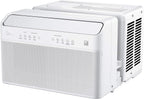 U-Shaped Inverter Window Air Conditioner 12,000BTU with Open Window Flexibility, Robust Installation,Extreme Quiet, 35% Energy Saving, Smart Control, Alexa, Remote, Bracket Included (Renewed)
