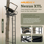 MUDDY Nexus XTL Ladder Tree Stand, 20ft, 500lb Capacity, 2-Person