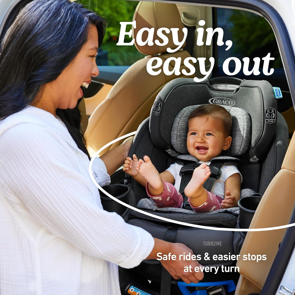 Graco Turn2Me 3-in-1 Rotating Convertible Car Seat, Cambridge