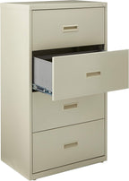 Lorell, LLR60559, Lateral File - 4-Drawer, 1 / Each, Putty