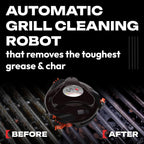 Grillbot Automatic Grill Cleaning Robot with Nylon Brushes  BBQ Grill Cleaner  Grill Brush  Grill Scraper  BBQ Accessories (Red Grillbot + Carry Case)