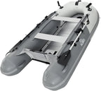 Inflatable Boat | Yacht Dinghy Tender Raft | Multi Person Fishing Boat | Aluminum Floor Oars | Fishing Rod Holders | Heavy-Duty PVC | 2024 Model |