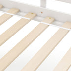 Twin Size Loft Bed with Desk and Storage Stairs Loft Bed Frame with Shelves and Safety Guardrails