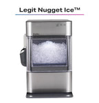 GE Profile Opal 2.0 Ultra Nugget Ice Maker with Scale Inhibiting Filter,Scoop Included,38 lbs in 24 Hours,Pellet Ice Machine with WiFi & Smart Connected,Stainless Steel