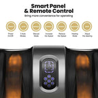 Shiatsu Foot Massager with Heat & Remote, Kneading & Rolling Feet/Leg/Calf/Arm/Ankle Electric Massage Machince