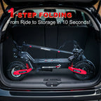 Off Road Electric Scooter for Adults, 1200W Motor Fast E Scooter, Up to 28MPH Top Speed & 20Miles Long Range, 11" Off-Road Tires, 330lbs MAX Load, Foldable