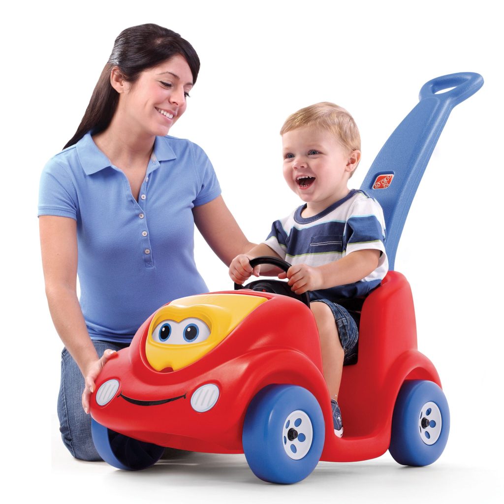 Step2 Push Around Buggy Ride On Car, 10th Anniversary Edition, Red, Toddler Stroller with Seatbelt & Storage