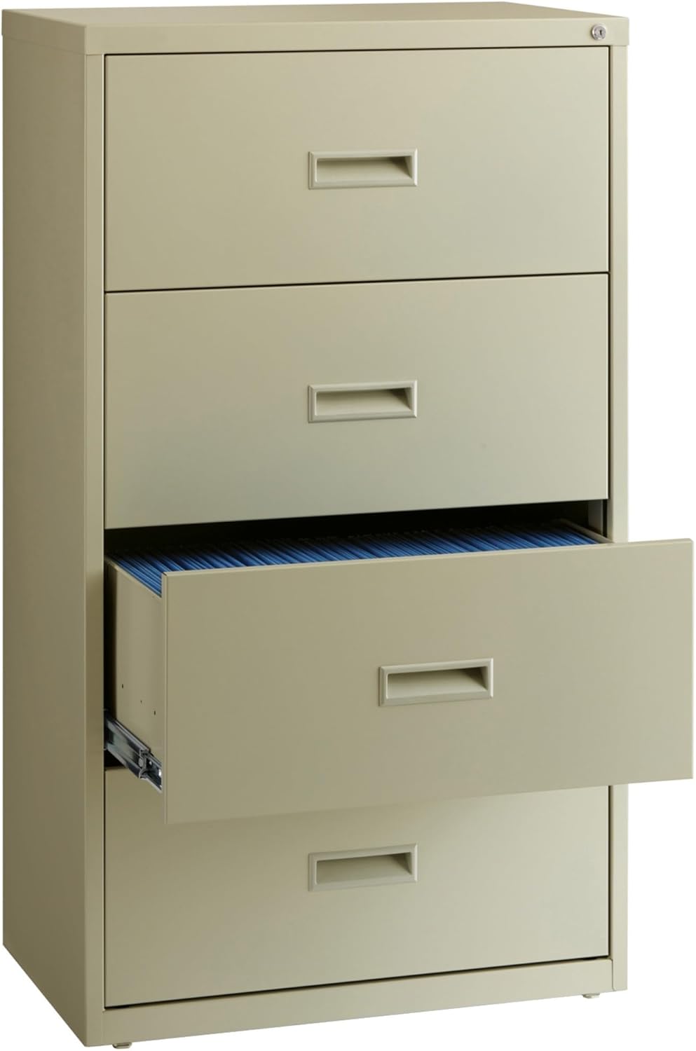 Lorell, LLR60559, Lateral File - 4-Drawer, 1 / Each, Putty