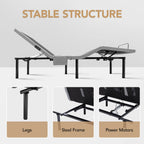 ASONLY Adjustable Bed Frame Queen with Massage