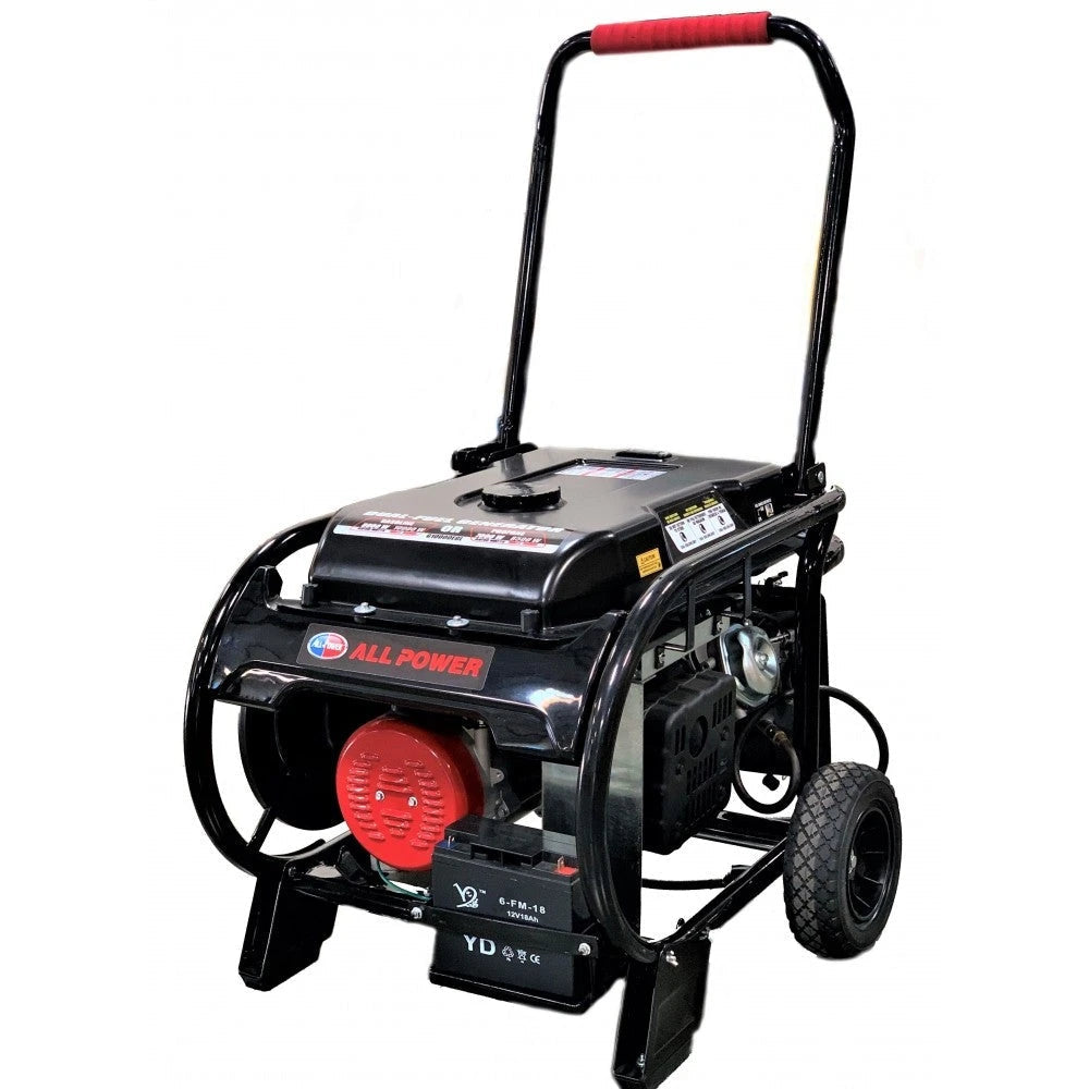 All Power 10000 Watt Dual Fuel Generator, Heavy Duty Portable Generator G10000EGL, /Propane