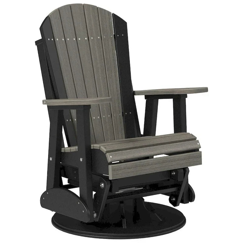 Poly Lumber Adirondack Swivel Glider Chair