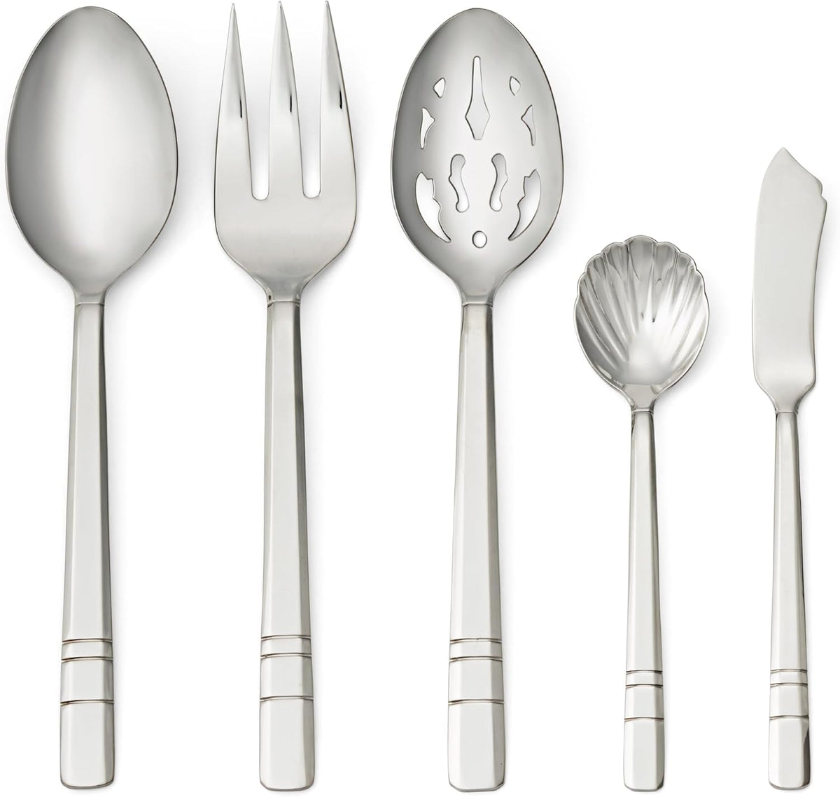Henckels Madison Square 65-piece Flatware Set,18/10 Stainless Steel, Silver